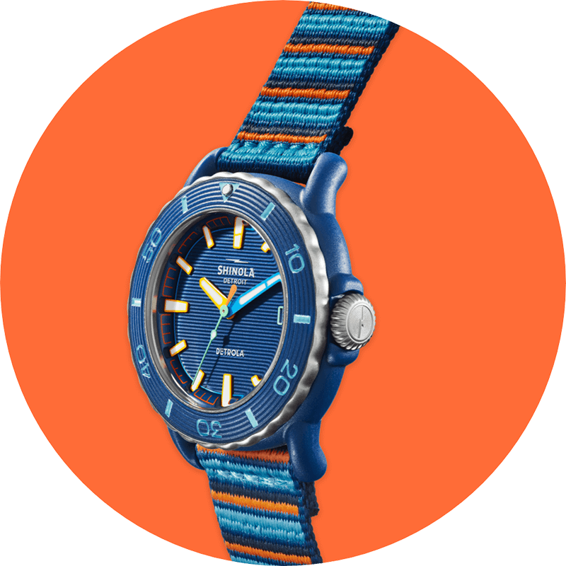 Limited-edition Shinola x Whalebone Sea Creatures watch