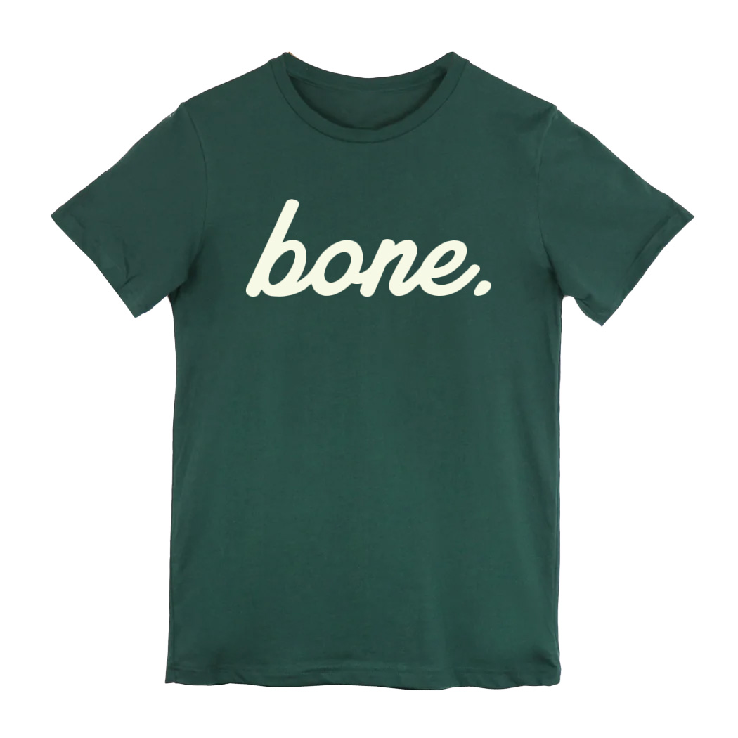 bone-tee-green-white